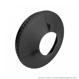 Bright Tangerine-Black Hole Rubber Donut (143mm)-B1250.1076