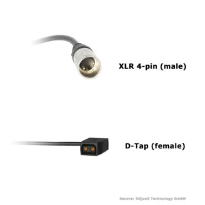 SiQuell-Adapter cable XLR 4-pin (m) - D-Tap [f]-SiQ.XLR4m.2.DTf