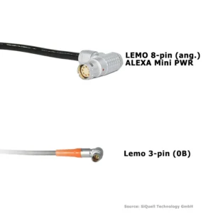 SiQuell-PWR-Cable A-Mini (LF) PWR 8-p [ang.] - LE 3-p [ang.] (0B)-SiQ.L8Pa.2.LE3a