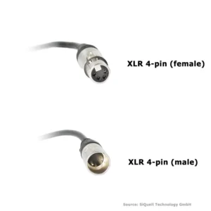 SiQuell-PWR extension cable XLR 4-pin (m) - XLR 4-pin (f)-SiQ.XLR4m.2.XLR4f