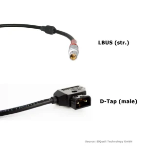 SiQuell-Powercable D-Tap (m.) - LBUS (straight)-SiQ.DTm.2.LBs