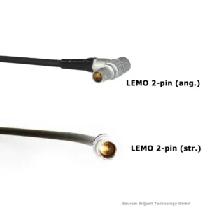 SiQuell-Powercable Lemo 2-pin (str.) - Lemo 2-pin (ang.)-SiQ.LE2a.2.LE2s