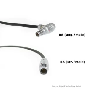 SiQuell-Powercable RS 3-pin (ang./male) to RS 3-pin (str./male)-SiQ.RSma.2.RSms