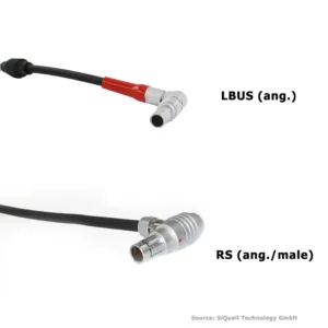 SiQuell-Powercable RS 3-pin (male/ang.) - LBUS (angled)-SiQ.RSma.2.LBa