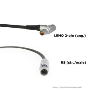 SiQuell-Powercable RS (str.) [m.] - Lemo 2-pin (ang.)-SiQ.RSms.2.LE2a