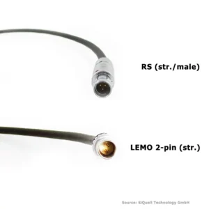 SiQuell-Powercable RS (str.) [m.] - Lemo 2-pin (str.)-SiQ.RSms.2.LE2s