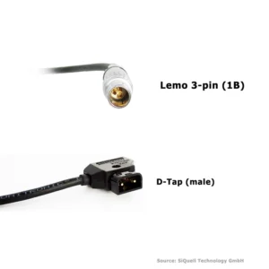 SiQuell-power cable D-Tap to Wave 1 (Lemo 1B.303 straight)-SiQ.DTm.2.LE1B303s