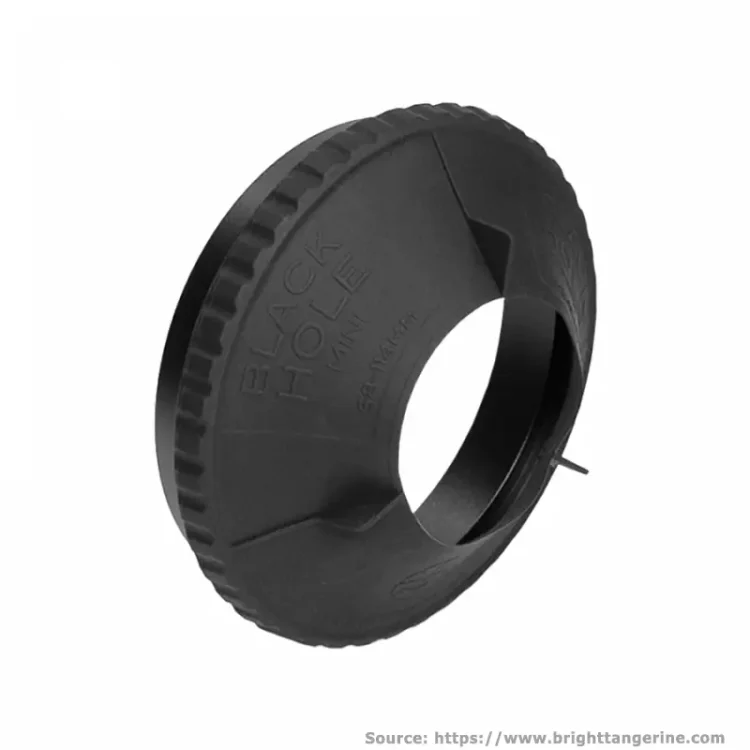 Bright Tangerine-Black Hole Mini Rubber Donut (114mm)-B1250.1077