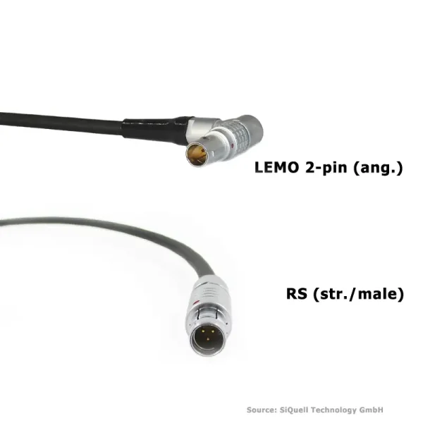 SiQuell-Powercable RS (str.) [m.] - Lemo 2-pin (ang.)-SiQ.RSms.2.LE2a