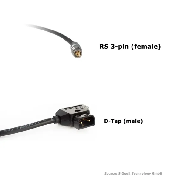 SiQuell-UMC-4 Powercable D-Tap to RS 3-pin (female)-SiQ.DTm.2.RSpF